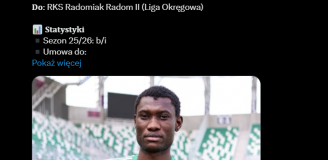 Oto 20-LETNI Abdourahmane Dia - nowy piłkarz REZERW RADOMIAKA!